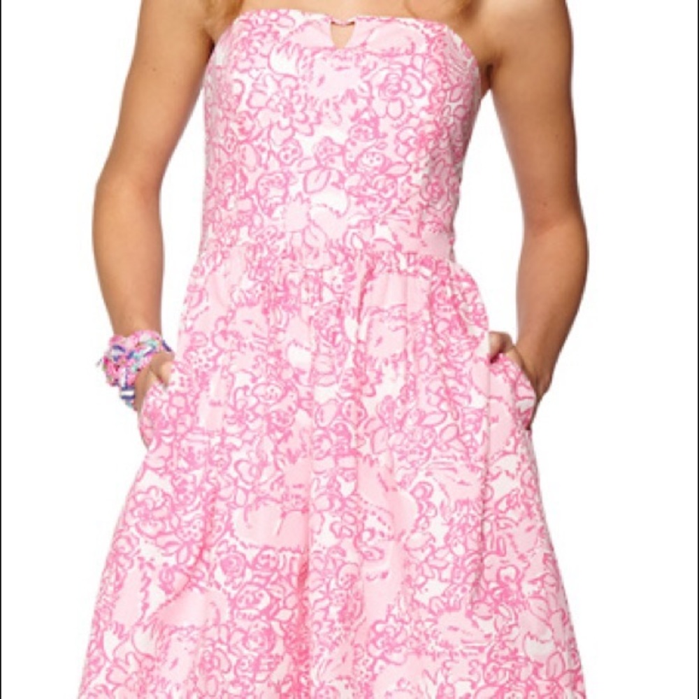 Lilly Pulitzer strapless dress